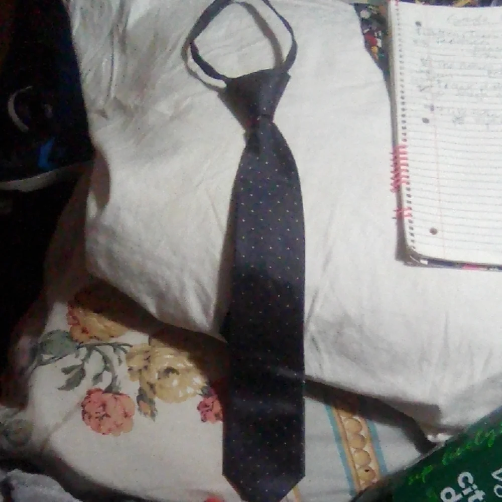 Navy Blue Polka Dot Necktie